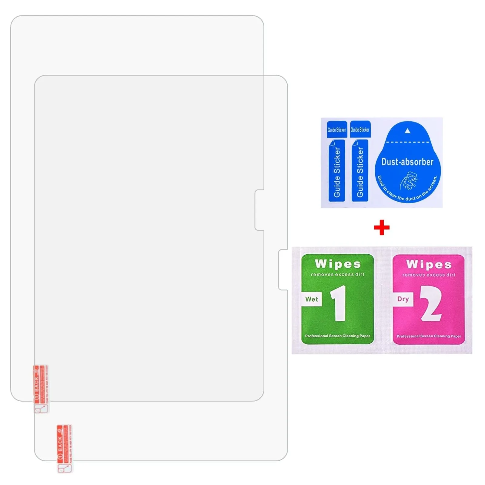 10.1 2Pcs 0.3Mm 9H Explosion-Proof Tempered Tablet Glass Film For Luca - M4V1-B