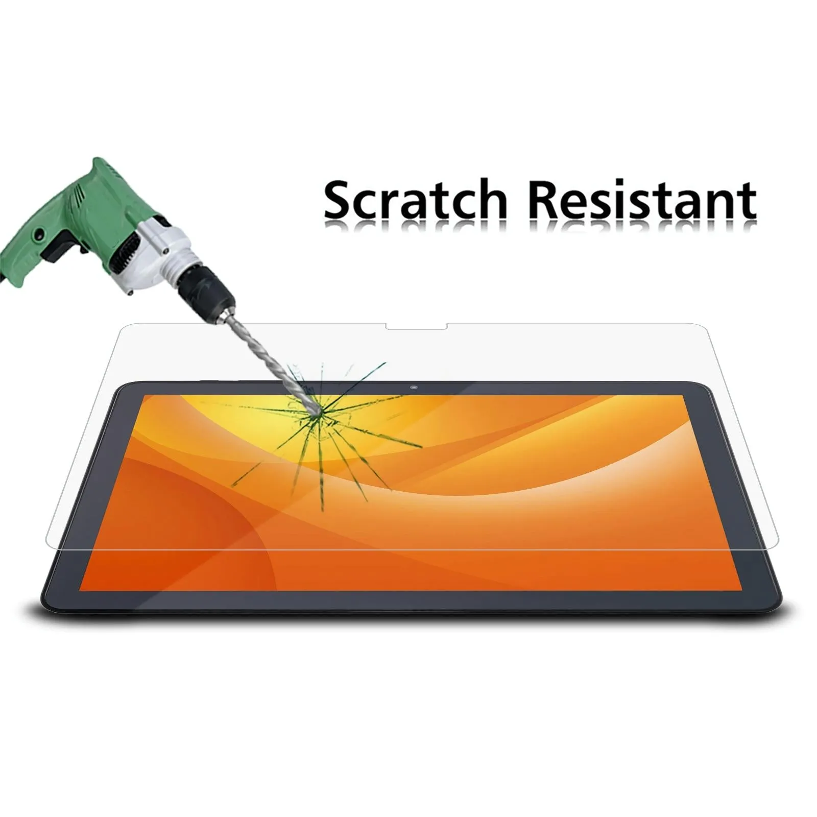 10.1 2Pcs 0.3Mm 9H Explosion-Proof Tempered Tablet Glass Film For Luca - M4V1-B