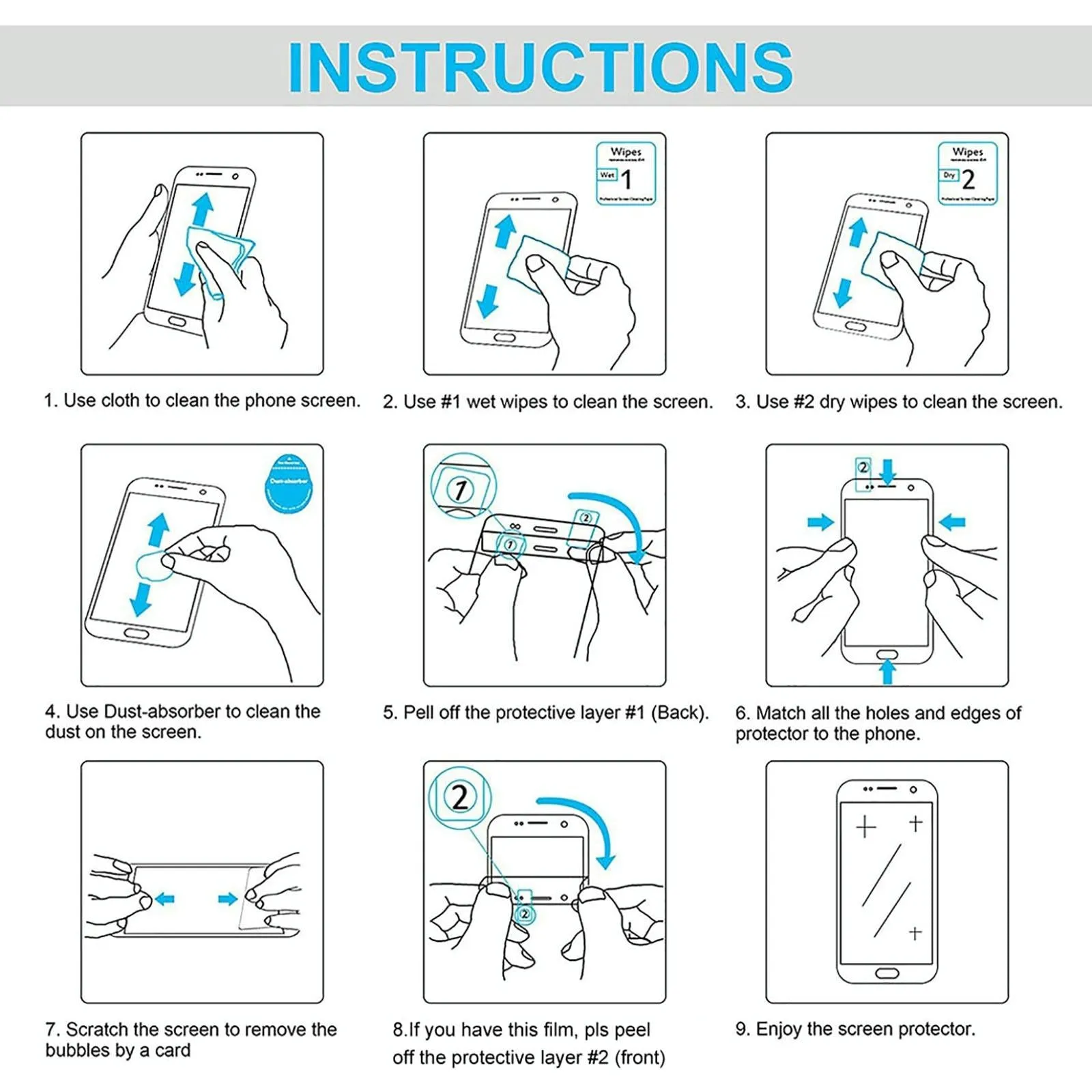 10.1 Tempered Glass Film For Htc A101 / 103 Plus - Explosion-Proof 9H 0.3Mm