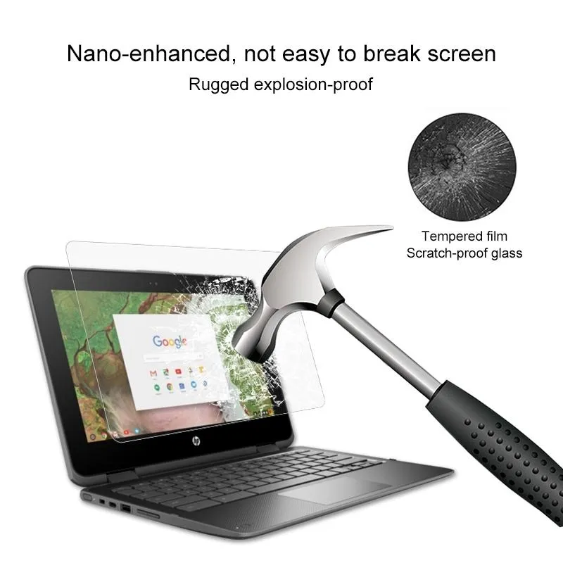 11.6 Hd Tempered Glass Screen Protector for Chromebook X360 - Clear