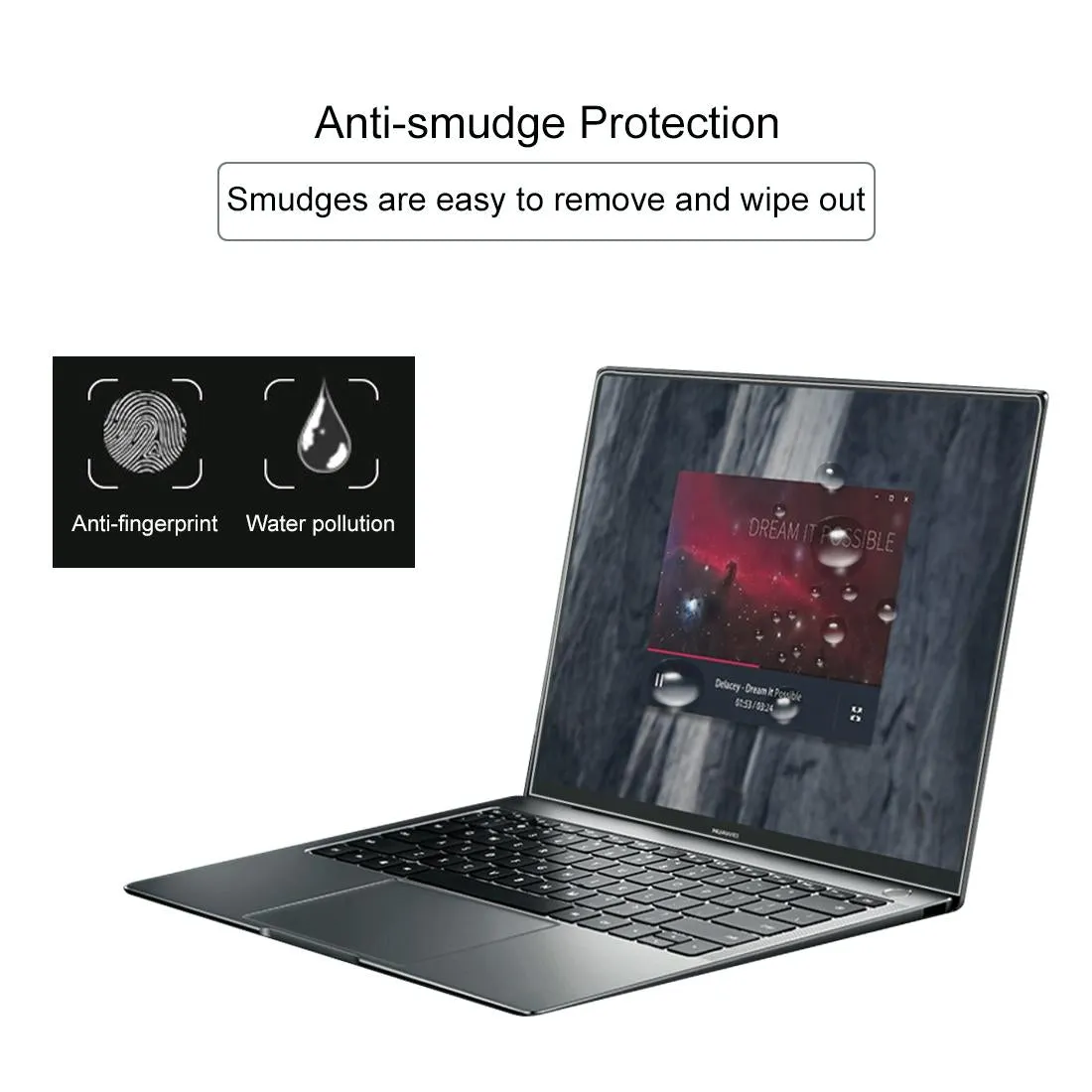 13.9 Huawei Matebook x Pro Full Screen Tempered Glass - 0.4mm