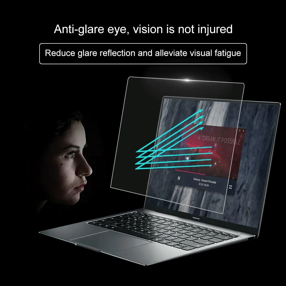 13.9 Huawei Matebook x Pro Full Screen Tempered Glass - 0.4mm