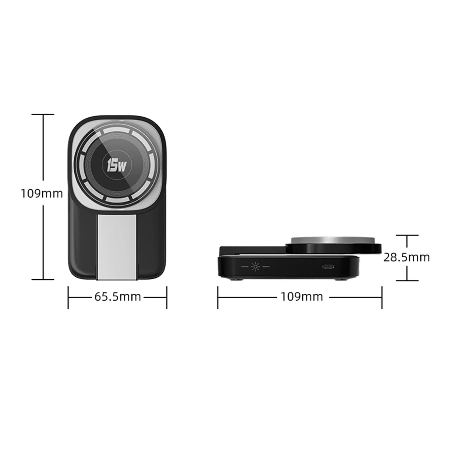3 In 1 Magnetic Wireless Charger With Led Light