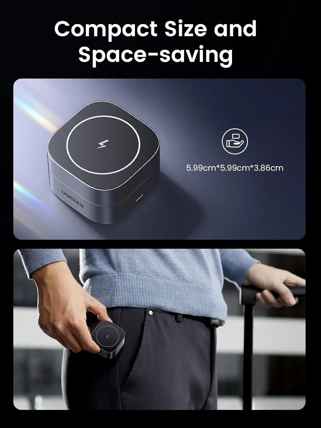 35278 2-in-1 Magsafe Wireless Charger with Stand
