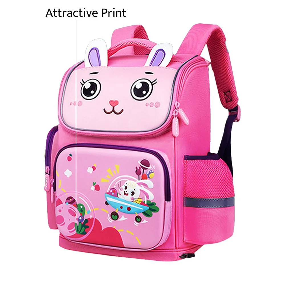 3d Ears Rabbit Space School Backpack for Kids