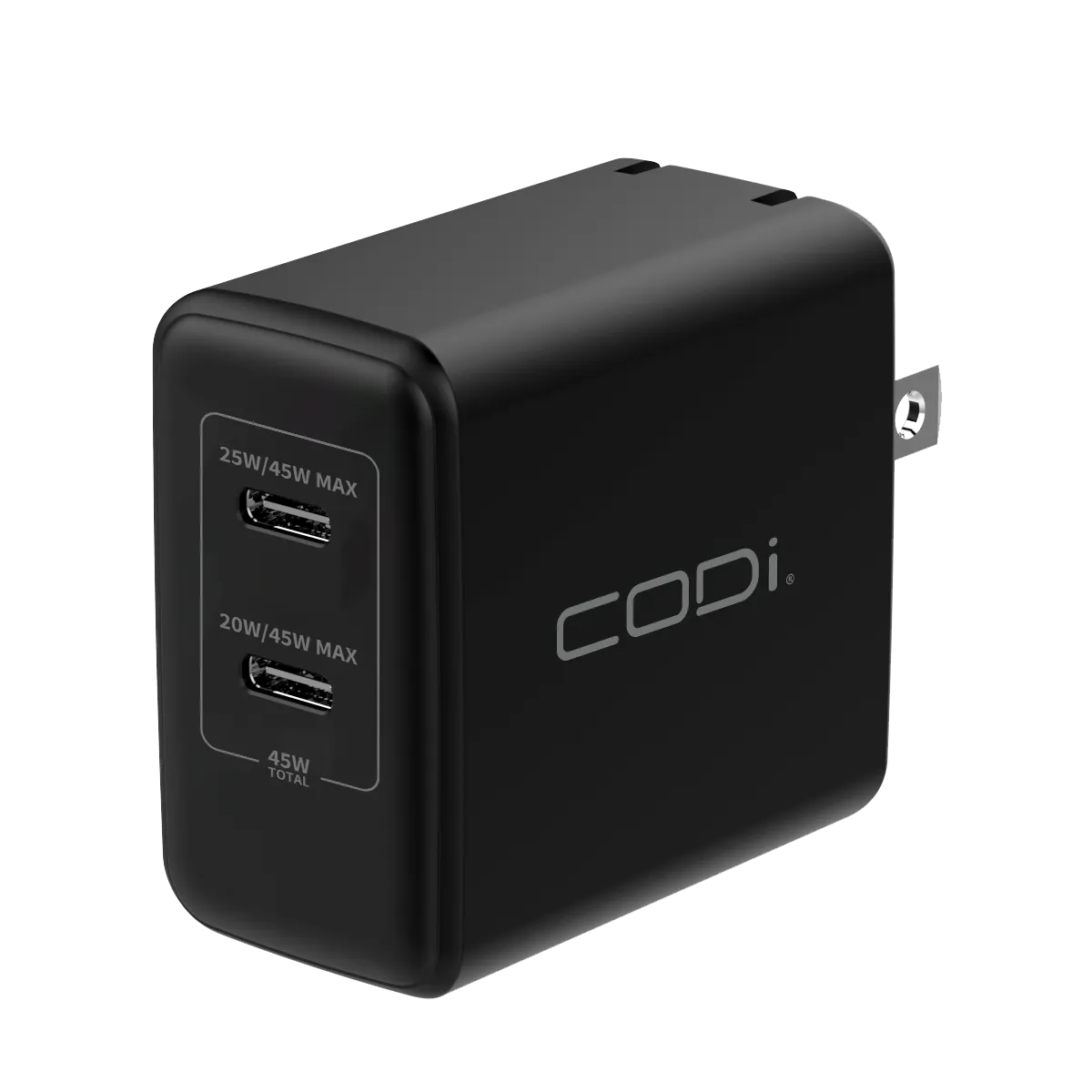 45W Wall Charger w/ 2x USB-C Charging Ports