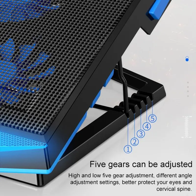 5-core Dual Port Laptop Stand with Cooling Fan