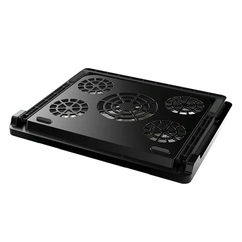 5-fan Laptop Cooler with Adjustable Speed