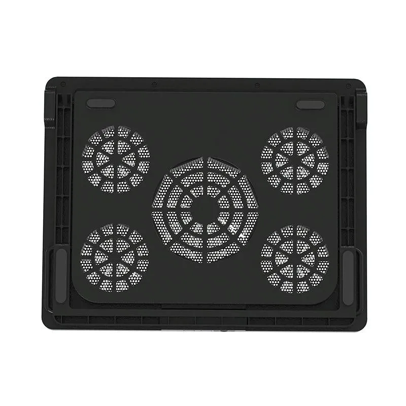 5-fan Laptop Cooler with Adjustable Speed