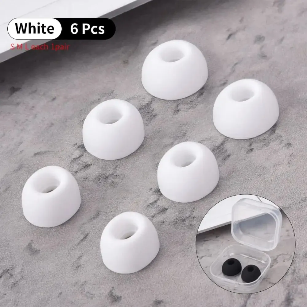 6pcs Silicone Oval Mouth Ear Tips for Lenovo Lp1s Tws, Edifier Lollipods Pro Nb2pro Earphones