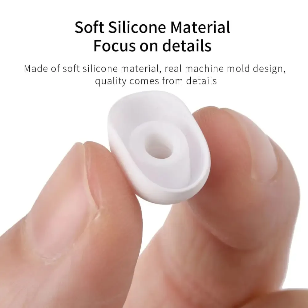 6pcs Silicone Oval Mouth Ear Tips for Lenovo Lp1s Tws, Edifier Lollipods Pro Nb2pro Earphones