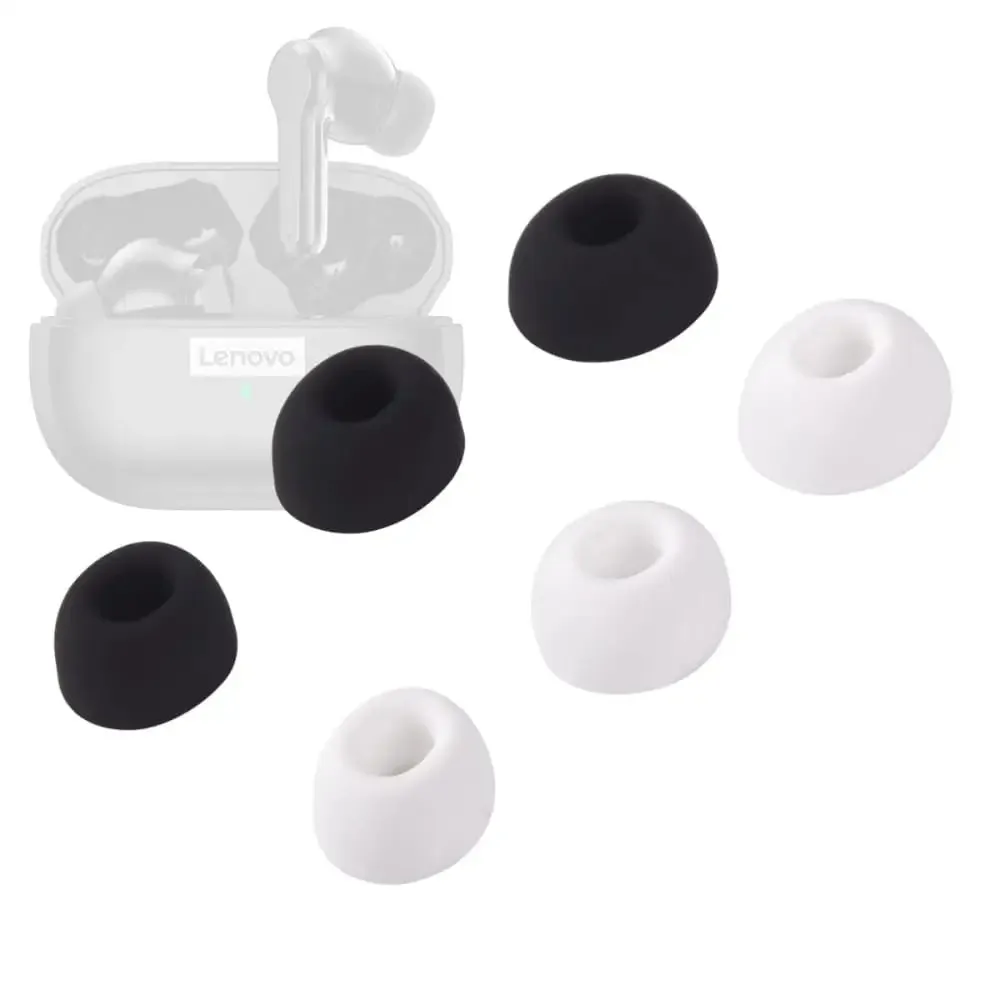 6pcs Silicone Oval Mouth Ear Tips for Lenovo Lp1s Tws, Edifier Lollipods Pro Nb2pro Earphones