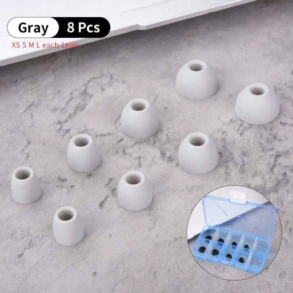 8pcs Silicone Ear Tips for Bang Olufsen Beoplay E8 2.0 3.0 3rd Gen E8 Sport Tws Bo H3 H5 E4 E6