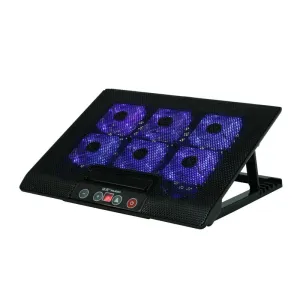 Adjustable Laptop Cooler Stand with Six Fans