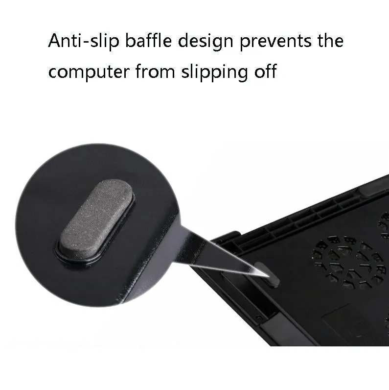 Adjustable Laptop Cooler Stand with Six Fans