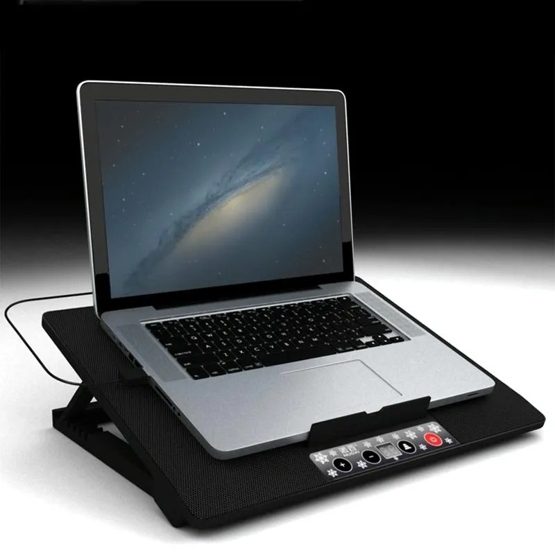 Adjustable Laptop Cooler Stand with Six Fans