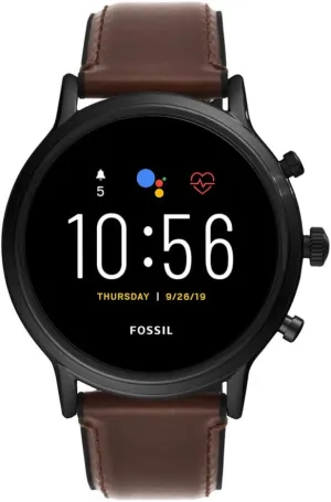 Fossil Gen 5 Carlyle Stainless Steel Touchscreen Smartwatch with Speaker, Heart Rate, GPS, Contactless Payments, and Smartphone Notifications