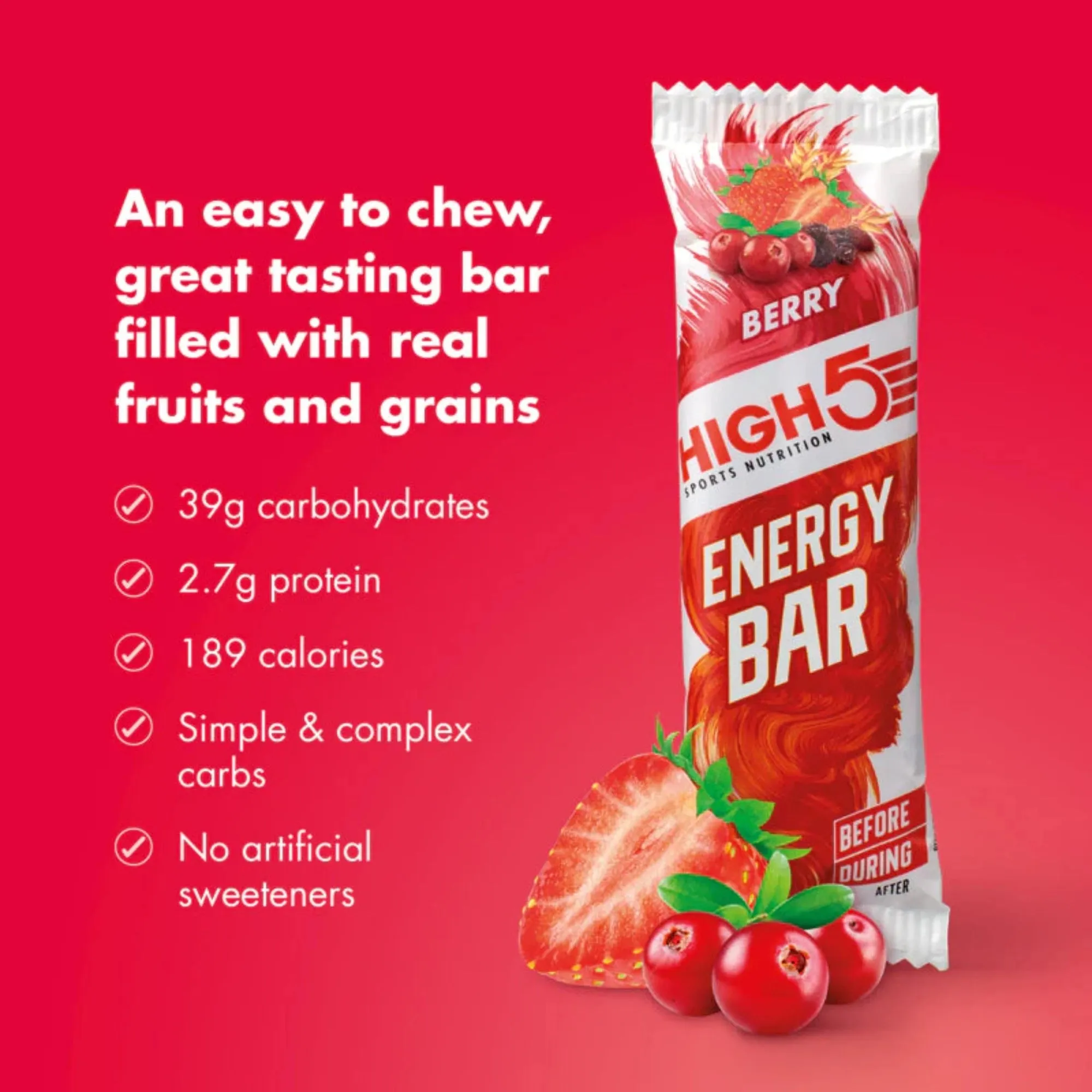 High 5 Energy Bar Berry - 55g