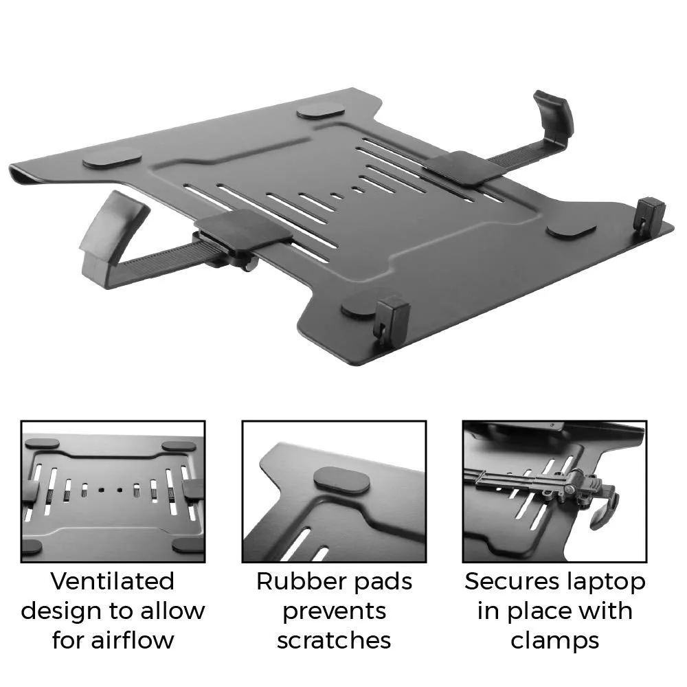 Laptop VESA Mount Tray for Monitor Arms and Stands