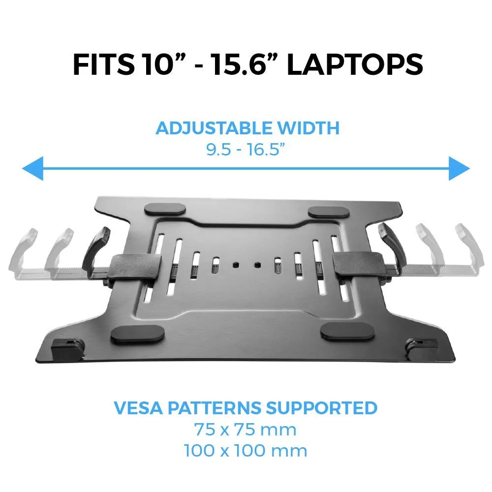 Laptop VESA Mount Tray for Monitor Arms and Stands