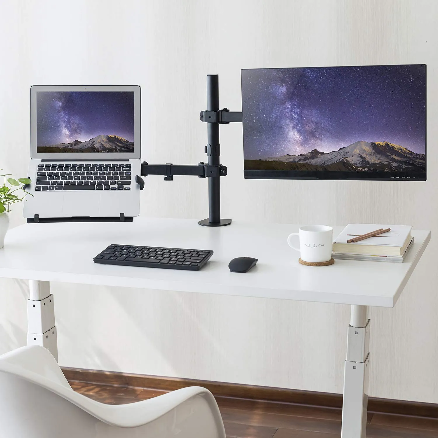 Laptop VESA Mount Tray for Monitor Arms and Stands