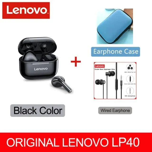 Lenovo Wireless Earphone Bluetooth 5.0 Dual Stereo Noise Reduction