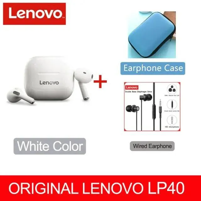 Lenovo Wireless Earphone Bluetooth 5.0 Dual Stereo Noise Reduction