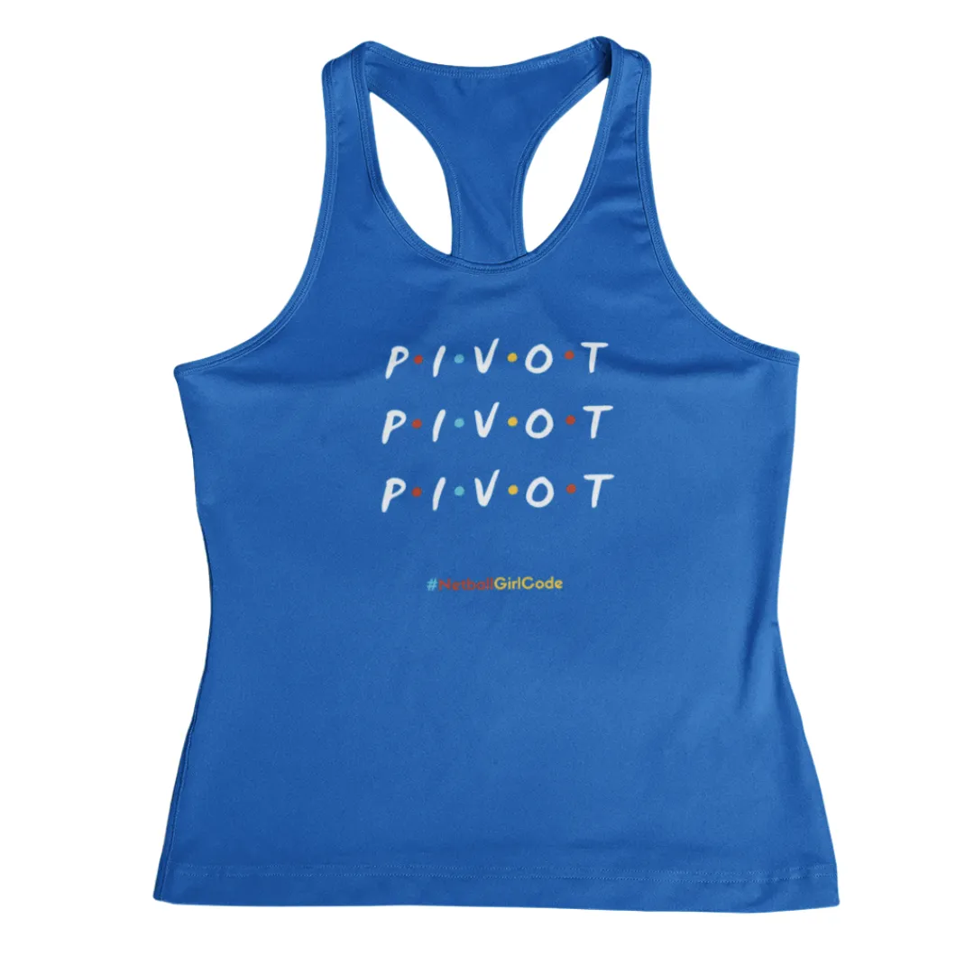 'Pivot Pivot Pivot' Kids Performance Netball Vest