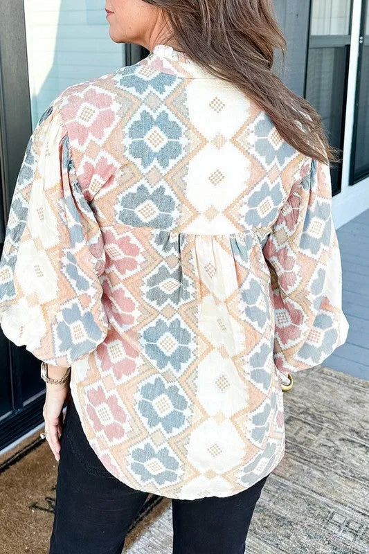 Take A Selfie Multicolor Top