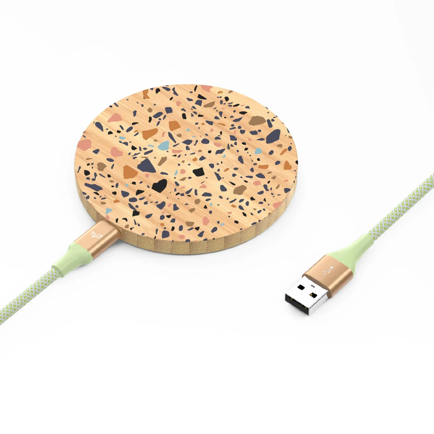 Terrazzo - Bamboo Wireless Charger