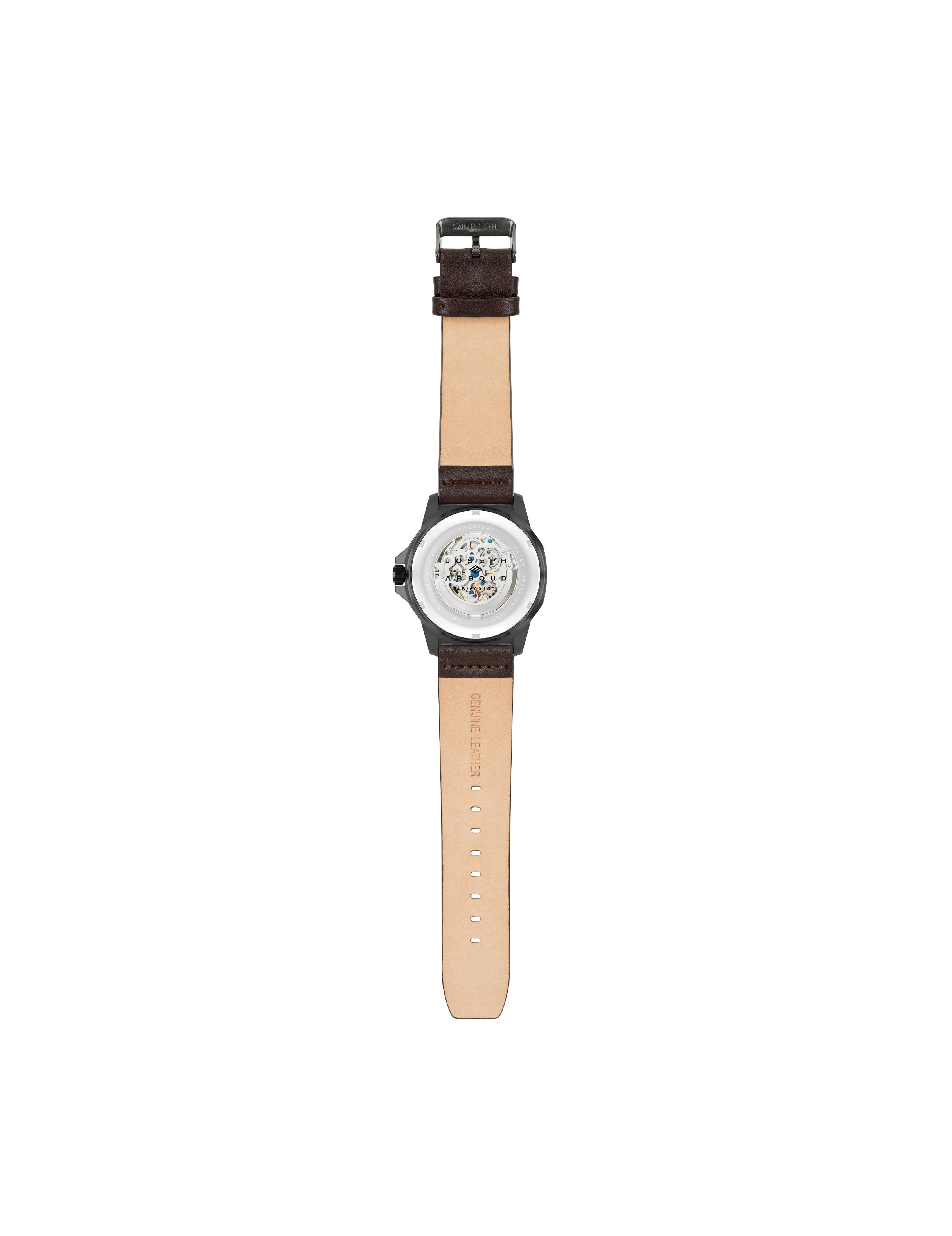 The Washington Street Collection Automatic Leather Strap Watch