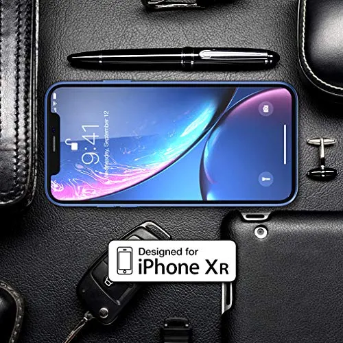 Trianium (3 Packs) Screen Protector Designed Apple iPhone XR (6.1" 2018) Premium HD Clarity 0.25mm Tempered Glass Screen Protector Easy Installation Alignment Case Frame [3D Touch] (3-Pack)