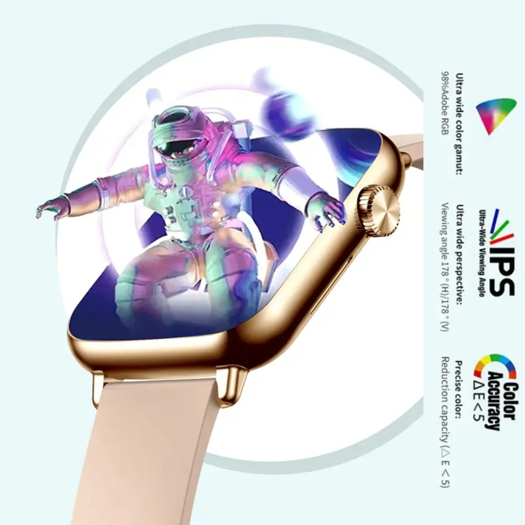 TUTT H90 Men and Women Fashion Smart Watch Reloj BT Call Fashion Design with 1.81 inch HD Screen Heart Rate Monitor Fitness Tracking |Two Straps Rubber &Steel