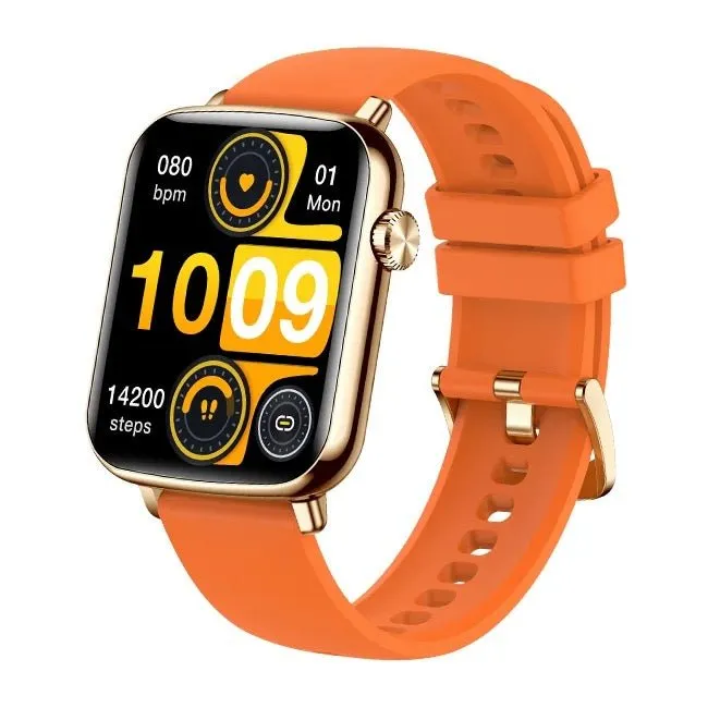 TUTT H90 Men and Women Fashion Smart Watch Reloj BT Call Fashion Design with 1.81 inch HD Screen Heart Rate Monitor Fitness Tracking |Two Straps Rubber &Steel