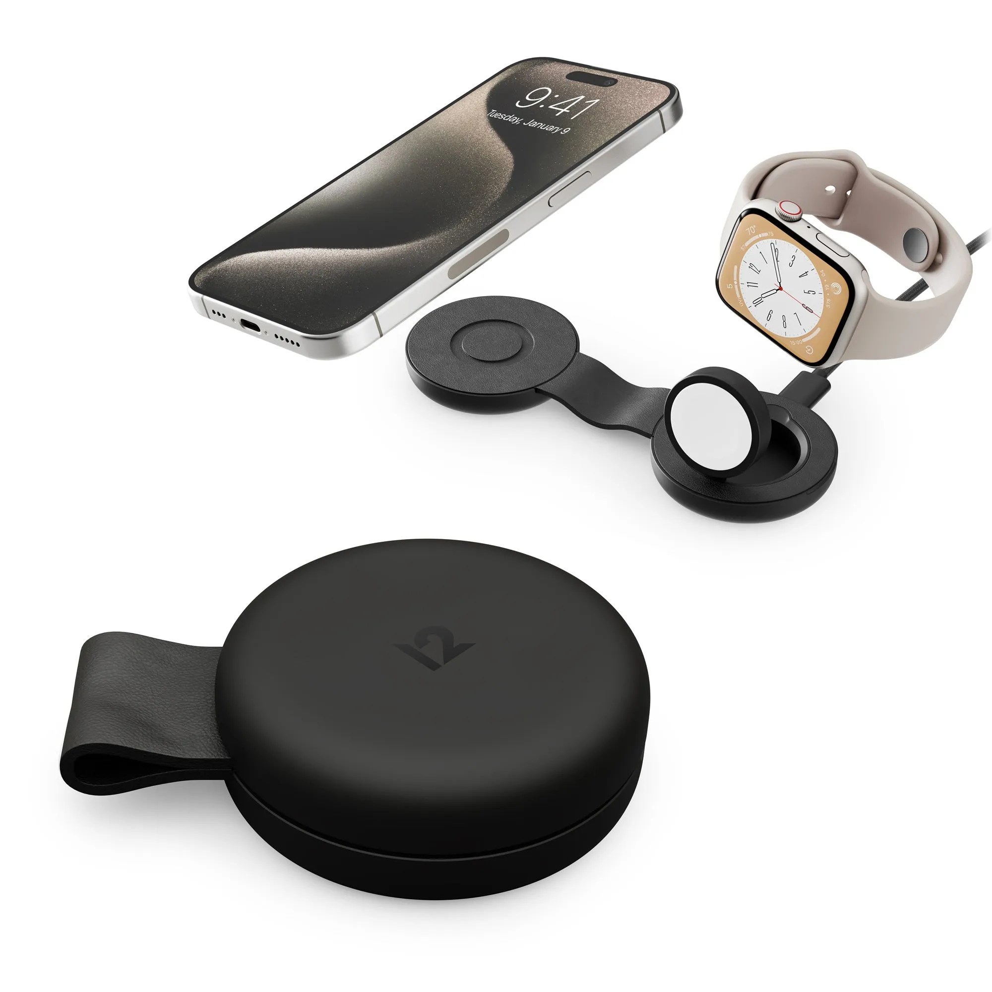 TWELVE SOUTH ButterFly SE 2-in-1 Qi2 MagSafe Charger Wireless - Black