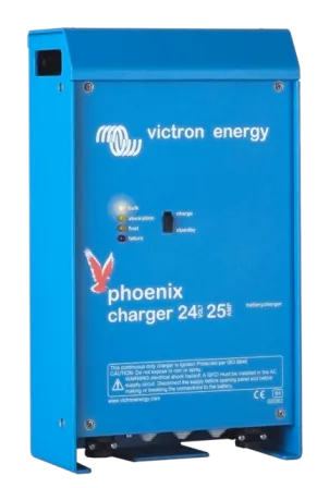 VICTRON ENERGY PHOENIX BATTERY CHARGER 24V-25A CHARGING- 3 OUTPUTS