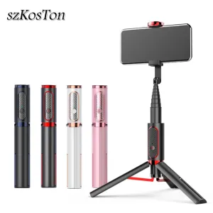 Wireless Bluetooth compatible Selfie Stick Extendable Monopod Remote Control Selfie Stick Tripod